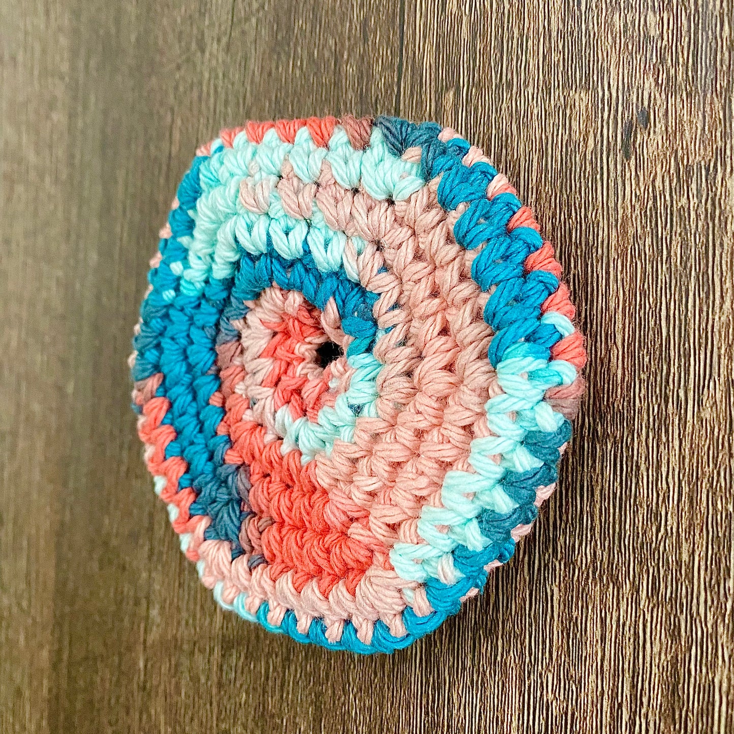 Coral Sea Ombre Marble Pusher Fidget
