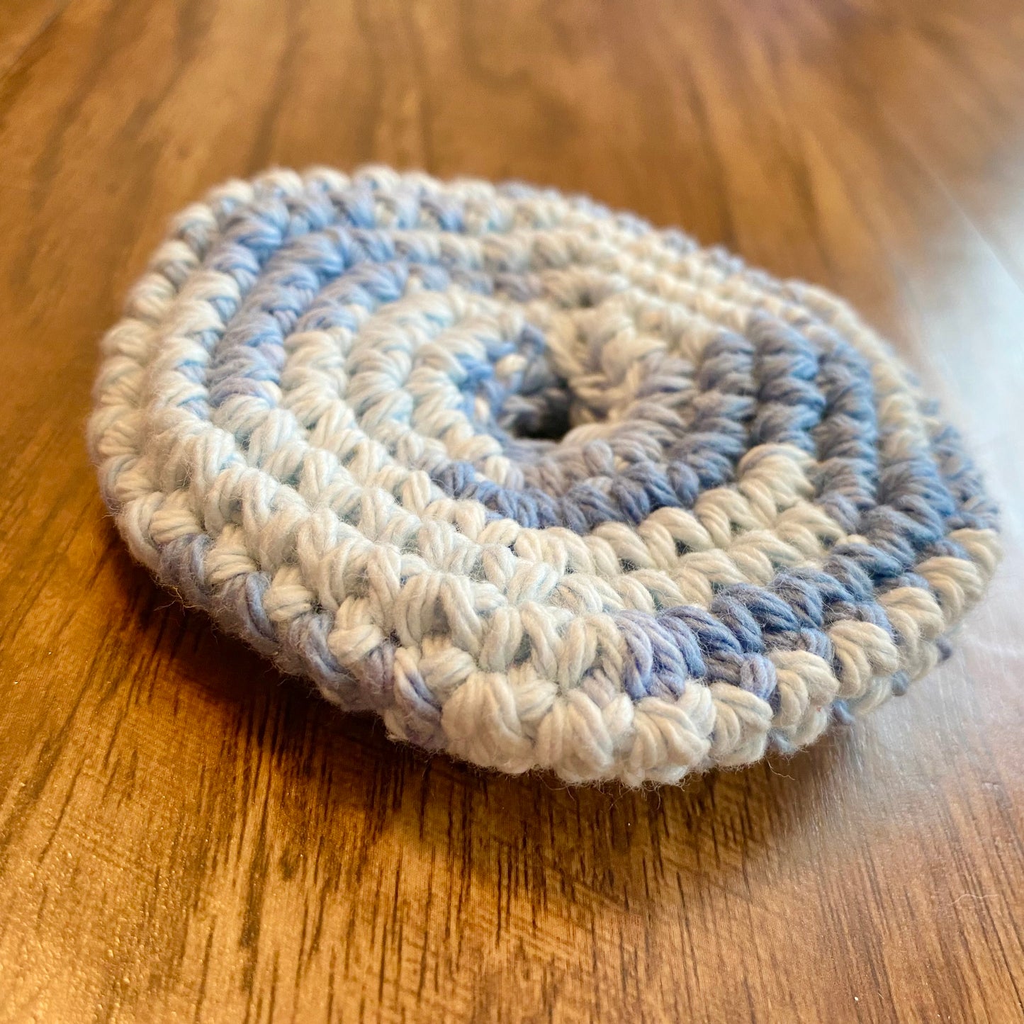 Faded Denim Marble Pusher Fidget