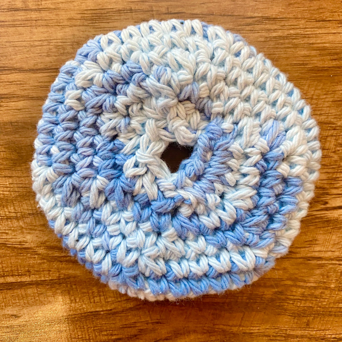 Faded Denim Marble Pusher Fidget