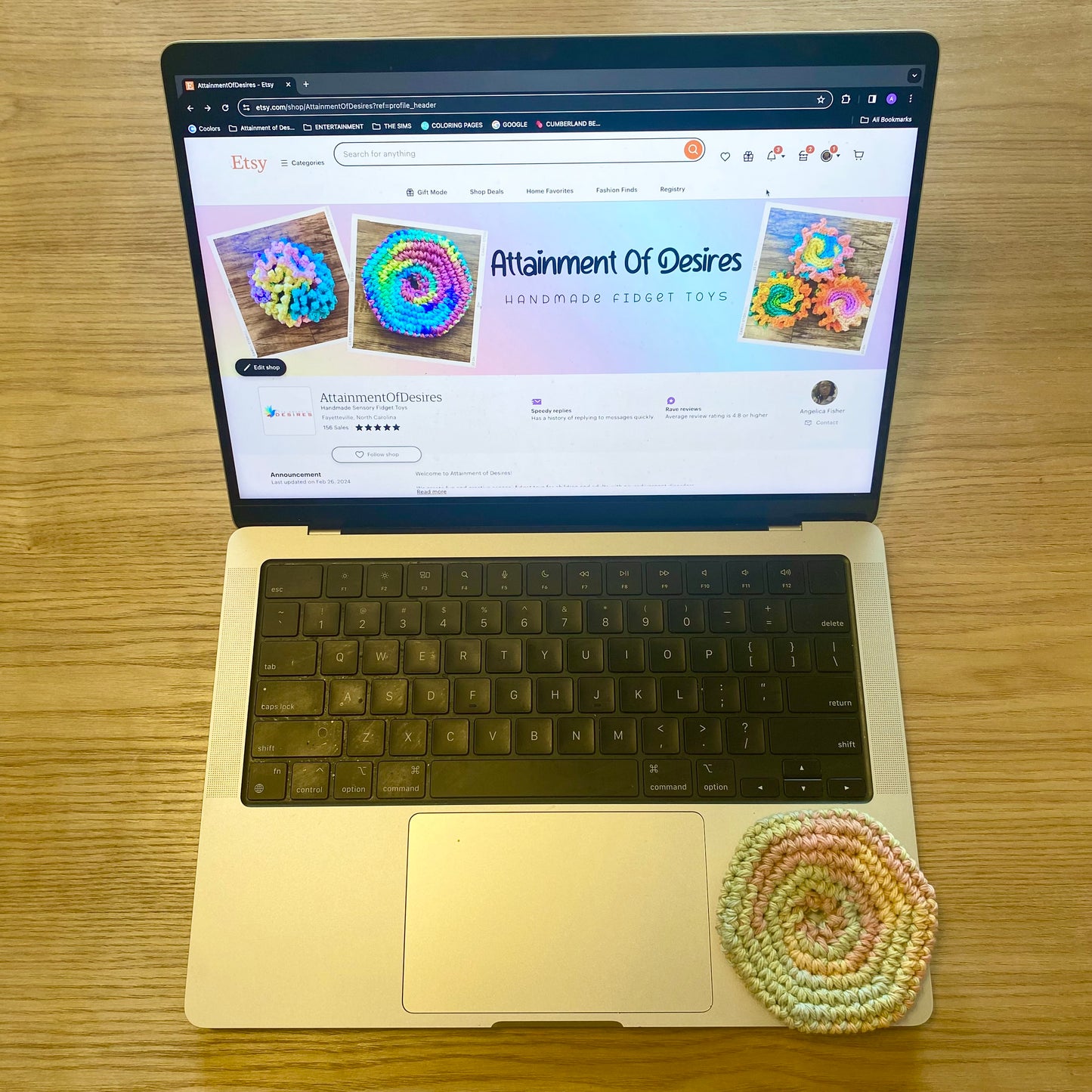 Buttercream Marble Pusher Fidget