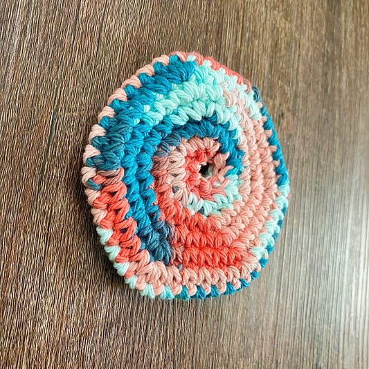 Coral Sea Ombre Marble Pusher Fidget