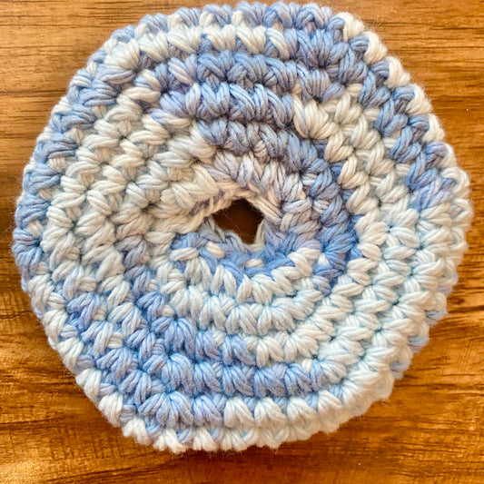 Faded Denim Marble Pusher Fidget